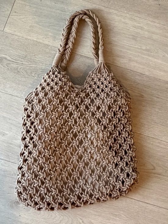 Main Character Handbags - Main Character Tan Macrame Bag